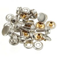 10 Sets Stainless Steel Tapping Snap Fastener Kit Tent Marine Yacht Boat Canvas Cover Tools Sockets Buttons