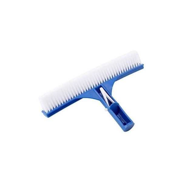 10 inch plastic pool cleaning brush with screw holes to attach telescopic rod for cleaning spa pools, hot tubs and lap pools