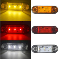 10 led Car Trailer Side Marker Light Side Marker Lamp Trailer Tail Light (Red)