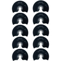 10 x Oscillating hcs 88mm Round Segment Blade Multi Tool Saw Wood pvc Plastic