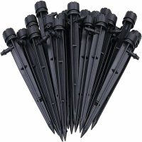 100 pieces bottom insert Eight holes Adjustable dripper 360 degree drip irrigation