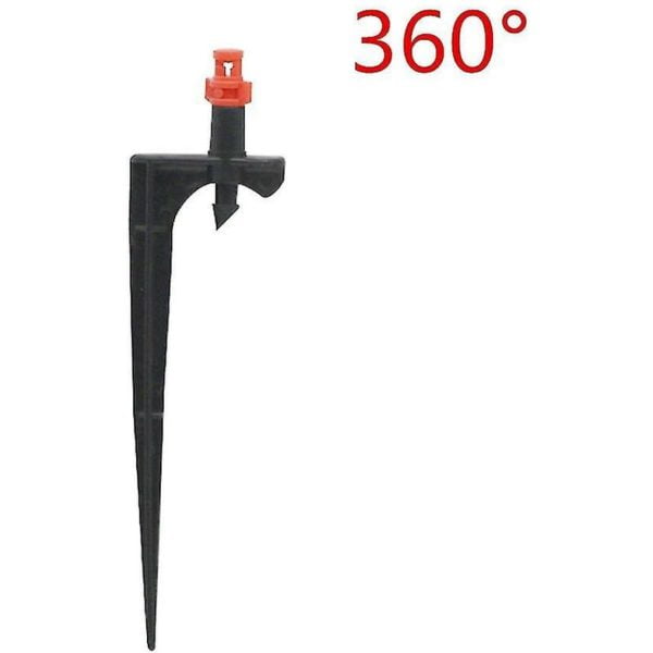 100 sets Spiked Metting Sprinkler Kits 90/180/360 Degree Atomization Nozzles 10.5/14cm Barbed Bracket Rod Garden Irrigation Tool