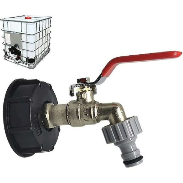 1000L S60x6 ibc tank tap connector with 1/2 pipe fitting, drain tank