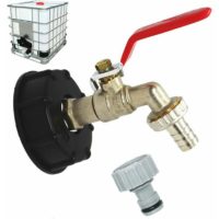 1000L tank tap S60X6 ibc tap connector with 1/2 hose connection, drain tank adapter, for garden tap, for tank adapter (1 piece)