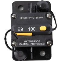 100A 48V dc Surface Mount Circuit Breaker for Boat Marine rv Yacht Battery Trailer Bus Truck Solar, Waterproof