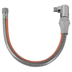 100cm Gas Connection Pipe DN12 G1/2' bsp Male x Female Quick Release Elbow