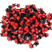 100pcs Irrigation Drippers, Adjustable Sprinkler Sprinklers Micro Flow Drip Irrigation System Kits Drip Head Irrigation Misting Nozzles