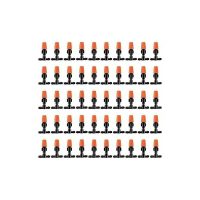100pcs Micro Spray Adjustable Flow Irrigation Drippers, Adjustable Drip Irrigation Misting Heads for Garden