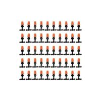 100pcs Micro Spray Adjustable Flow Irrigation Drippers,Adjustable Drip Irrigation Fogger Heads for Garden
