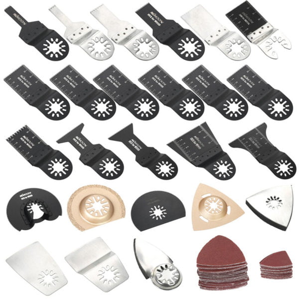 100pcs Mix Oscillating Blade Kit Multi Tool Saw Web Fein Multimaster Makita Bosch Rockwell Sonicrafter Worx Multitool Accessory - Kkmoon