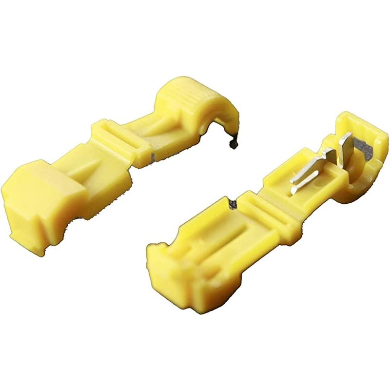 100pcs T-Tap Wire Connectors Electrical Quick Connector 12AWG Quick Electrical Connector Electrical Spade Terminals Quick Connector