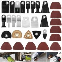 100pcs Versailles Universal Saw Blades Multi-Tool, Quick Release Oscillating Multi-Tool Accessory Set Oscillating Saw Blades for Dremel, Makita