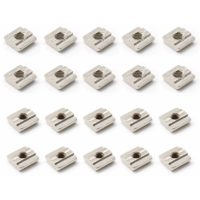 100pcs t Nut Assortment Kit M6 M8 t Nuts Hammer Nut Carbon Steel t Nut Fits All Kinds of Stands Tables