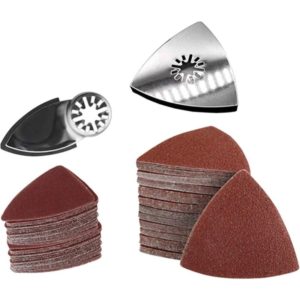 102 Pack Oscillating Sandpaper Tools, Oscillating Saw Blades, Handy Sanding Kit, Multi-Function Multi-Tool (Types: b)