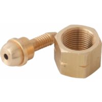 1021 4.8mm Screwed Hose Connector - Brass - Bullfinch