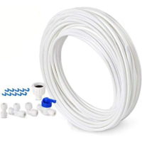 10m Water Supply Hose - European Style Double Door Refrigerator Connection Kit - 6.3mm Diameter