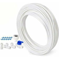 10m Water Supply Hose Fridge Connection Kit for European Double Fridge (1/4 inch hose)
