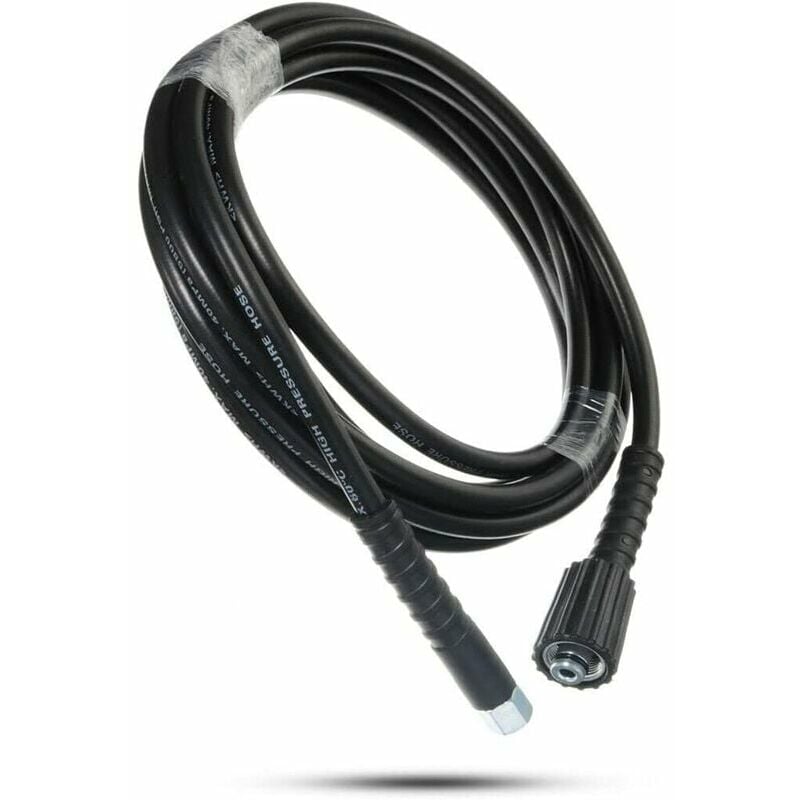 10m high-pressure cleaner replacement hose for car washing, garden cleaning, M22x1/4npt thread connection, jet and drain hose (10m)