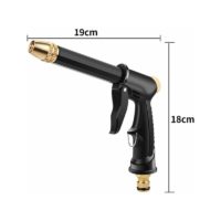 10m household high pressure elastic flexible garden freshwater hose,long rod spray gun,3 adapters,
