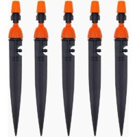 10pack Dripping and Water Spray Dual Function Watering System Micro Flow Drip Irrigation Kit, Water Flow Irrigation Drippers Connector for 4mm/7mm