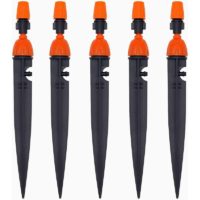 10pack Dripping and Water Spray Dual Function Watering System Micro Flow Drip Irrigation Kit, Water Flow Irrigation Drippers Connector for 4mm/7mm