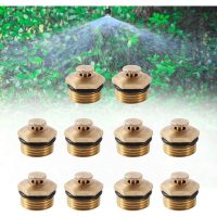 10pcs Adjustable 360 Degree Atomizer Spray Nozzle Male Thread Irrigation System Fittings