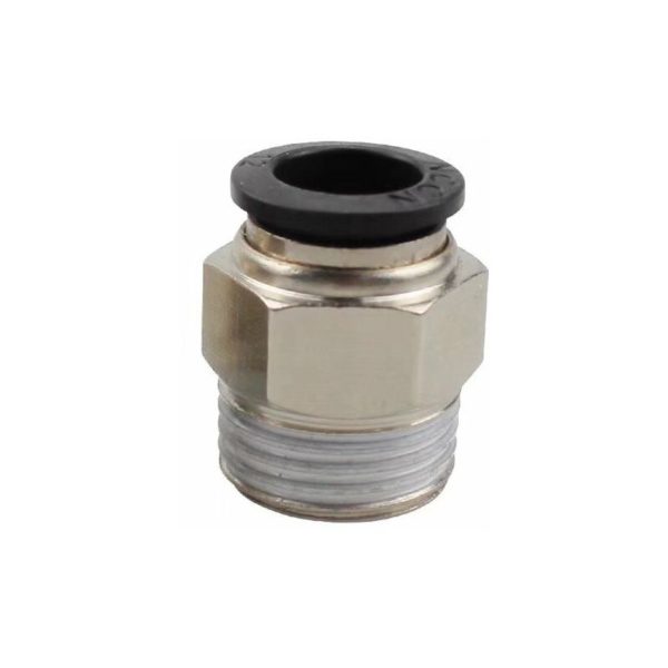 10pcs Air Quick Connector Pneumatic Fittings Connector Quick Fittings Dia. 4mm for Auto Industry(Black,M5)