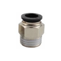 10pcs Air Quick Connector Pneumatic Fittings Connector Quick Fittings Dia. 4mm for Auto Industry(Black,PT3/8)