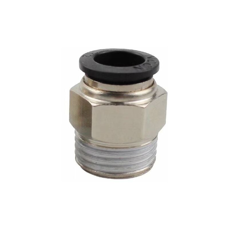 10pcs Air Quick Connector Pneumatic Fittings Connector Quick Fittings Dia. 4mm for Auto Industry(Black,PT3/8)