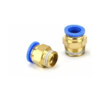 10pcs Air Quick Connector Pneumatic Fittings Connector Quick Fittings Dia. 6mm for Auto industry(PT1/8)