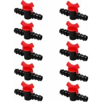 10pcs Hose Garden Faucet Hose Irrigation Valve Shutoff Valve Plastic Fitting Plastic Garden Faucet for Outdoor Garden Water Valve Control