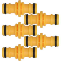 10pcs Joiner Repair Connector Coupling 1/2'' Garden Hose Pipe Fitting Hose Quick Drip Irrigation Watering System For Greenhouse
