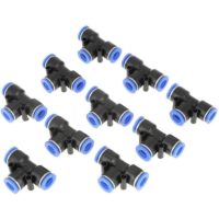 10pcs Pneumatic Hose Plastic Pipe Fittings Connector Air Line 10mm 3/8 Type t