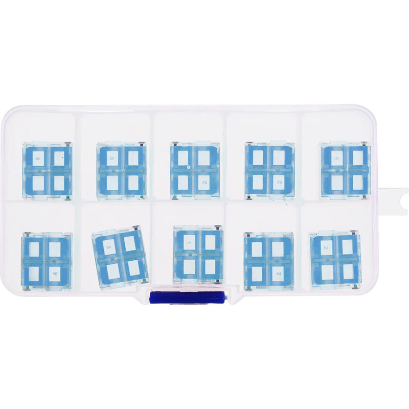 10pcs T-type Main Branch Wire Connector Box Set Free Break Line Quick Terminal Block Splitter Cable Connectors Kit,1 - 1