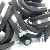 10pcs x 29mm Rubber Lined Cable P-Clips Steel Hose p Clamps