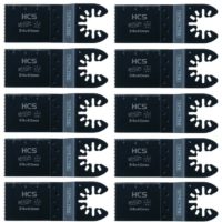 10x Oscillating hcs 34mm x 40mm Plunge Cut Multi Tool Saw Blade Wood pvc Plastic