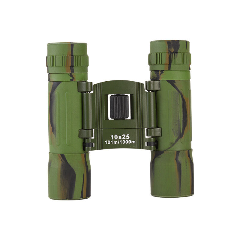 10x25 Compact Binoculars, Foldable and Portable Camouflage Binoculars, Powerful hd Telescope for Bird Watching Camping Hunting Hiking Traveling