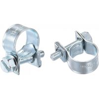 11-13mm Mini Fuel Injection Hose Clamp Zinc Plated Steel Fuel Line Clamp 10pcs