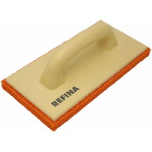 11 Medium Orange Plastering Rubber Sponge Float - 280mm Plasterers Foam Trowel - Refina