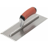 11 x 4 1/2 x 6mm Layflat Notched Durasoft Trowel - Marshalltown
