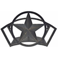 11.757.67.5cm Garden Hose Holder Hose Reel Reel Steel Wall Mounted Round Garden Black