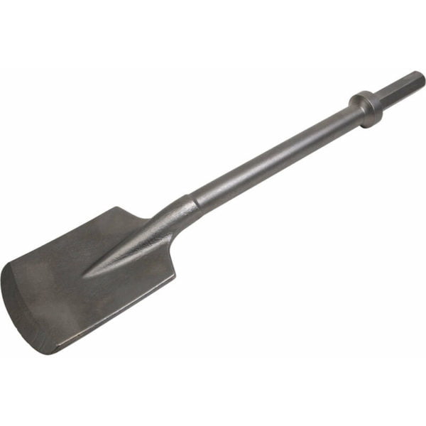 110 x 530mm Clay Breaker Spade Bit - 7/8' Hex Shank - Impact Demolition Chisel