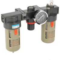 1/2 Air Compressor Filter Regulator with Gauge, Air Pressure Compressor Oil Water Separator, Moisture Water Trap Filter Regulator for Air Tools System
