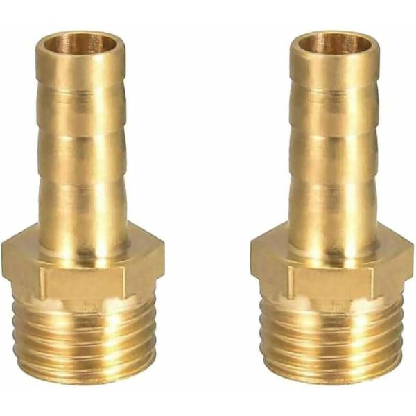 1/2" Barbed Brass Hose Pipe Fitting PC Air Water Fuel Diesel 14mm Nipple