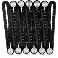 12 Fold Aluminium Alloy Multi Angle Measuring Rulers Ceramic Tiles Opening Tools