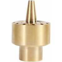 1/2" Fountain Nozzle Heads,BR-Vie Brass Column Multi Direction Jet Pond Fountain Water Spray Sprinkler Head Garden Outdoor Decorations Accessories