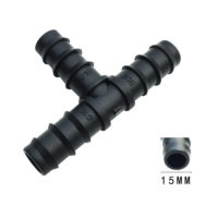 1/2 Garden Hose T Water Splitter Elbow End Cap 16mm Hose 3 Way Garden Irrigation Barbed Drip Irrigation Fittings 40pcs