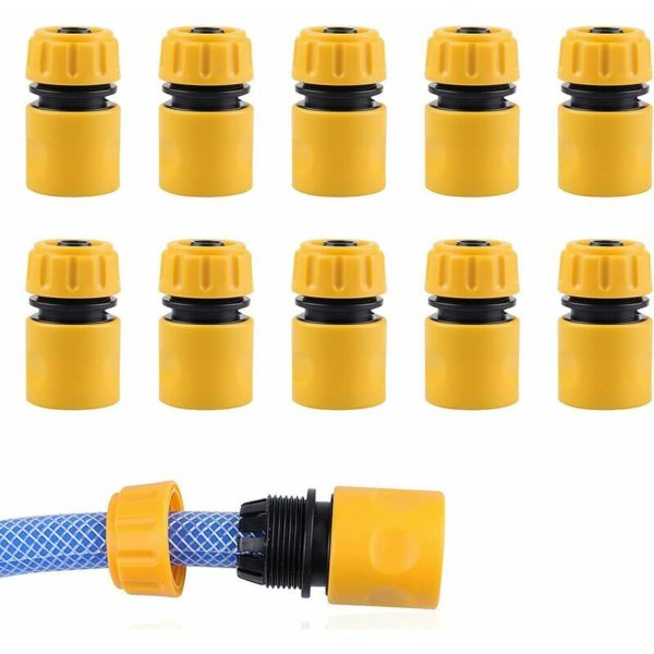 1/2 Hose Connector Set Garden Hose Adapter Garden Hose Kit Plastic Hose Connector .10pcs