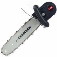 12 Inch Chainsaw Refit Conversion Kit Chainsaw Bracket Set Change Angle Grinder Into Chain Saw Woodworking Power Tool With 10Mm Connecting Rod And
