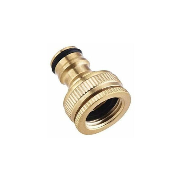 1/2 Inch To 3/4 Inch Brass Tap Connector Garden Water Adapter Hose Tap Adapter